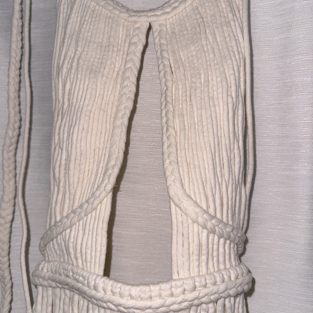 CHIC LE FRIQUE SANCHI SET -  HALTER TOP AND MINI SKIRT - BONE/CREAM - SIZE M/L - Picture 13 of 13